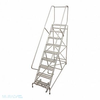 COTTERMAN Rolling Ladder Steel 192In. H. Gray, 21UZ94