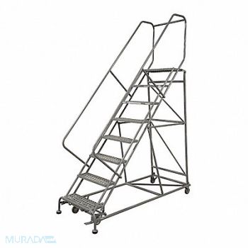 COTTERMAN Rolling Ladder Steel 192In. H. Gray, 21VA40