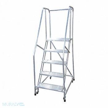 COTTERMAN Rolling Ladder Steel 80In. H. Gray, 21VE81