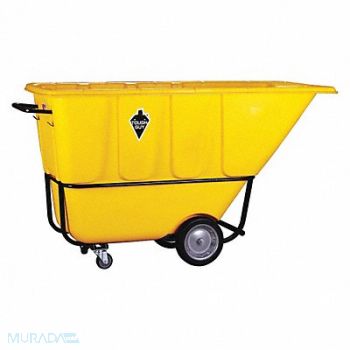 TOUGH GUY Tilt Truck Std 1 cu yd. 1250 lb Yellow, 21VK46