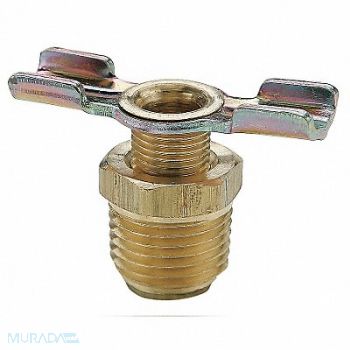 PARKER Drain Cock Ball Valve Brass 1/4 In, 21VL75