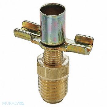 PARKER Drain Cock Ball Valve Brass 1/4-18 In, 21VL76