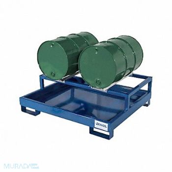 DENIOS Drum Dispensing Pallet Steel 2 Drums, 21WK70