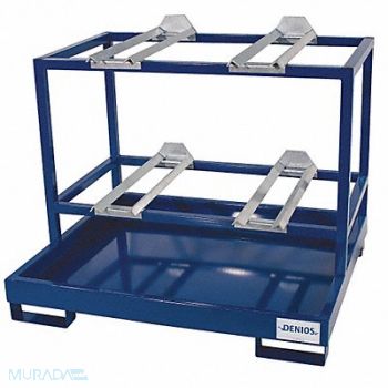 DENIOS Drum Dispensing Pallet Steel 4 Drums, 21WK71