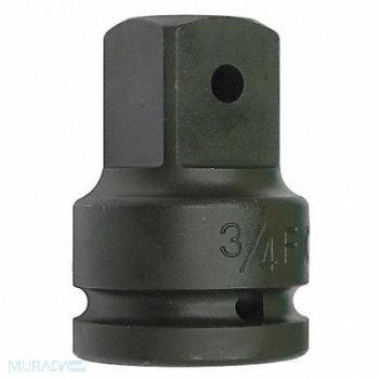 WESTWARD Impct Skt Adpt Steel Blk Oxd 3/4 in, 21WL74