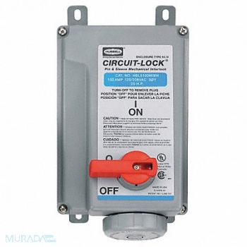 HUBBELL MchIntrlkDvc 4P5W 100 A 120/208V AC 20hp, 21XL24