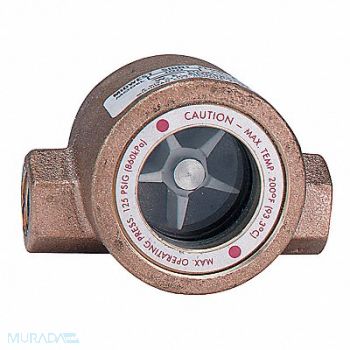 DWYER Single Sight Flow Indicator Bronze 2In, 21XL66