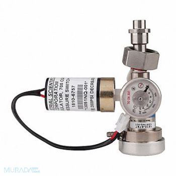 INDUSTRIAL SCIENTIFIC Gas Regltr w/Pressure Switch 650L CGA705, 21XT10