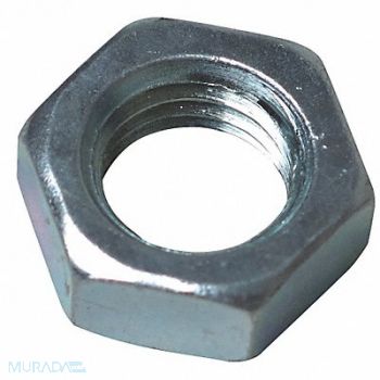 GRAINGER APPROVED Hex Jam Nut 5/8 in Steel PK10, 21YK56
