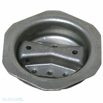 GRAINGER APPROVED Drum Plug Gray Steel, 21YK66