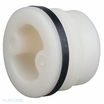 GRAINGER APPROVED Drum Plug Natural Nylon NBR PK10, 21YK71