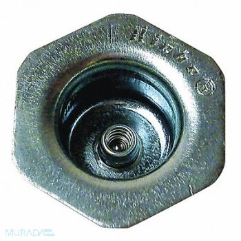 GRAINGER APPROVED Pressure Relief Plug Gray Steel PK10, 21YK78