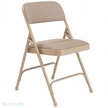 NATIONAL PUBLIC SEATING Folding Chair Beige 18-3/4 in PK4, 8NGV6