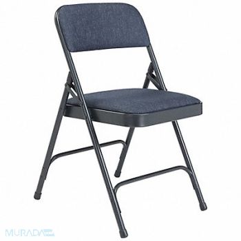 NATIONAL PUBLIC SEATING Folding Chair Blue 18-3/4 in PK4, 8EDW7
