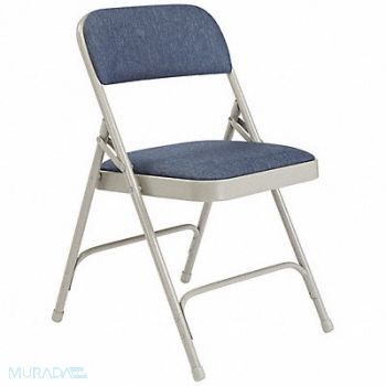 NATIONAL PUBLIC SEATING Folding Chair Fabric 29-1/2in H Gray PK4, 38XR11