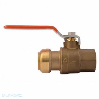 SHARKBITE Ball Valve DZR Brass 1 in.sz., 49EL59