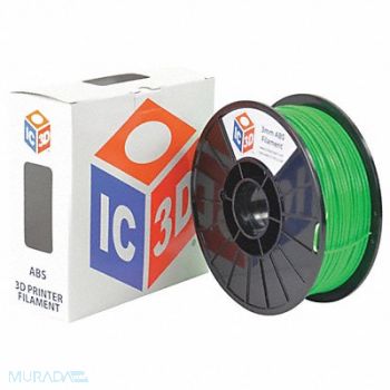 LULZBOT ABS Filament Green 3mm 1kg Reel, 221X69