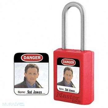 MASTER LOCK Photo ID Label 1 1/4 inx1 in Vinyl PK6, 22A863