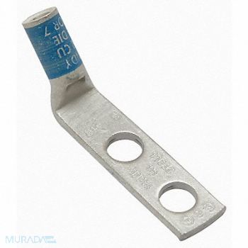 BURNDY TwoHoleLugCmprsnConn STD Blue 374/7, 22C313