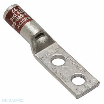 BURNDY TwoHoleLugCmprsnConn STD Brown 10, 22C315