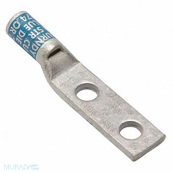 BURNDY TwoHoleLugCmprsnConn STD Blue 374/7, 22C320