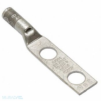 BURNDY TwoHoleLugCmprsnConn STD Gray 346/8, 22C324