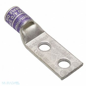 BURNDY TwoHoleLugCmprsnConn STD Purple 15, 22C327
