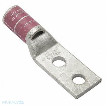 BURNDY TwoHoleLugCmprsnConn STD Pink 12/348, 22C330