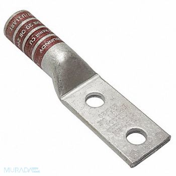 BURNDY TwoHoleLugCmprsnConn Long Brown 20/299, 22C332