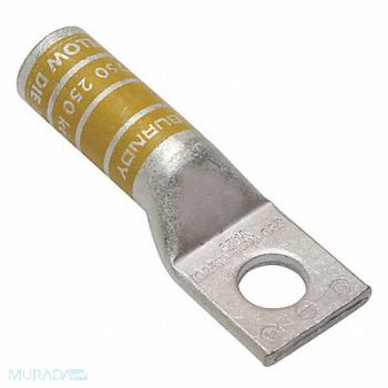 BURNDY OneHoleLugCmprsnConn Long Yellow 16, 22C346