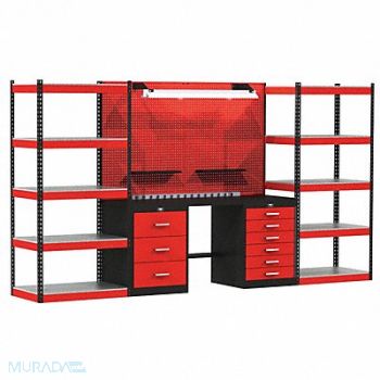 HALLOWELL Modular Shelving Set 78 H 168 W 24 D, 22CT61