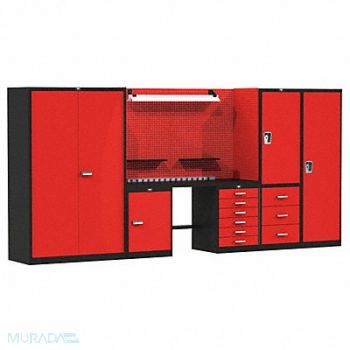 HALLOWELL Modular Cabinet Set 78 H 132 W 24 D, 22CT63
