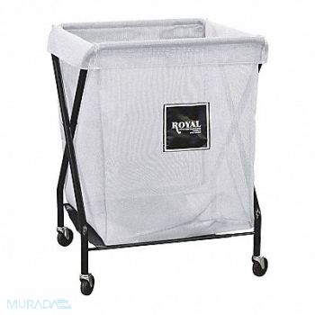ROYAL BASKET TRUCKS X-Frame Cart 8 Bu White Mesh, 22E950