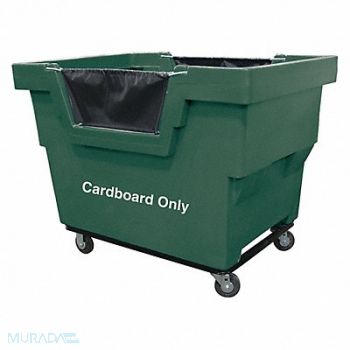 ROYAL BASKET TRUCKS Cube Truck HDPE Green 23.6 cu ft., 22E961