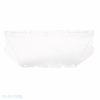 MSA Visor Polycarb Clear 8x17 In, 22EY55