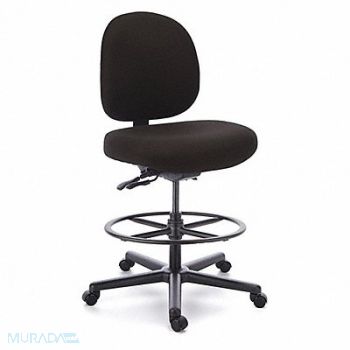 CRAMER Big/Tall Chair Vinyl Black 21-29 Seat Ht, 22F031
