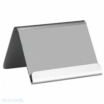 TABLECRAFT PRODUCTS COMPANY Card Holder with Lip SS Silver, 22JJ81