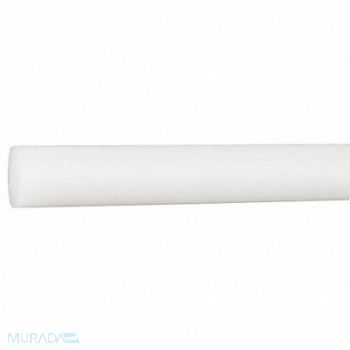 GRAINGER APPROVED K6765 PlsticRod Polypropyle 1 1/2 Di 4ftL Whte, 22JM25