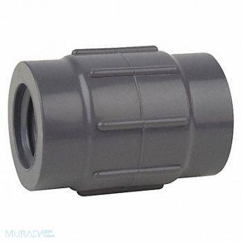 GRAINGER APPROVED Coupling 3/8 in Schedule 80 FNPT Gray, 22JY61