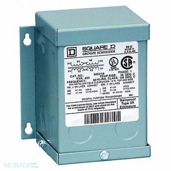 SQUARE D Transformer 240/480VAC 24/48VAC 750VA, 22LP84