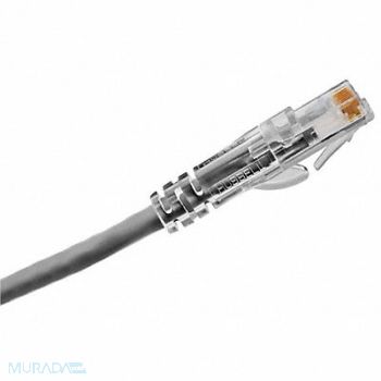 HUBBELL PREMISE WIRING Patch Cord Cat 6A Clear Boot Gray 20 ft., 22LU78