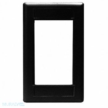 HUBBELL PREMISE WIRING IStation Plate Black 3U, 22LU95