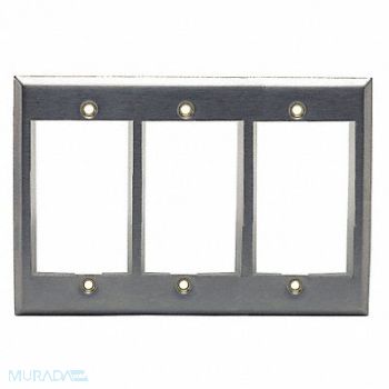 HUBBELL PREMISE WIRING IStation Plate Gray 9U, 22LV04