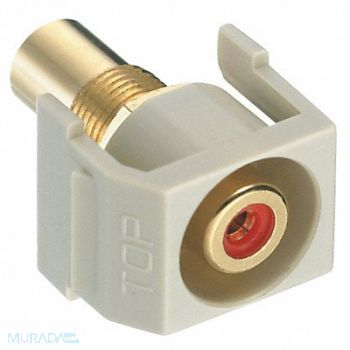 HUBBELL PREMISE WIRING Inline Coupler RCA Duplex Ivory, 22LV94