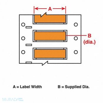 BRADY Wire Marking Sleeves 2 in W 0.335 in L, 31DZ38