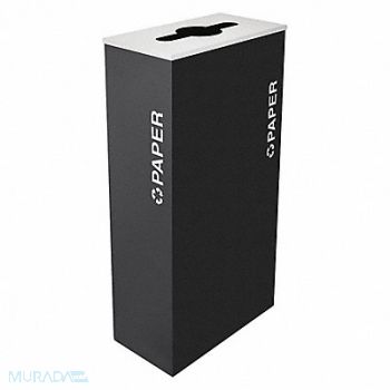 TOUGH GUY Recycling Container Black 17 gal., 22N287