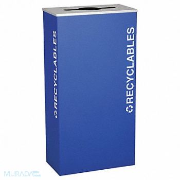TOUGH GUY Recycling Container Blue 17 gal., 22N298