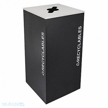 TOUGH GUY Recycling Container Black 36 gal., 22N316