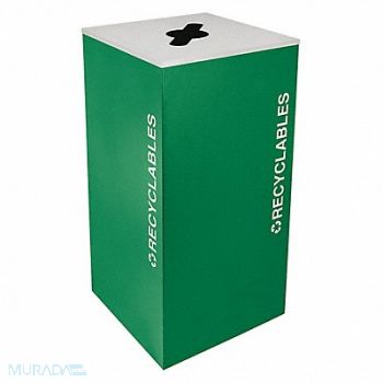 TOUGH GUY Recycling Container Green 36 gal., 22N317