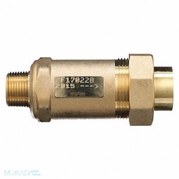 ZURN WILKINS Dual Check Valve Bronze 3/4 MNPTxFNPT, 22N553
